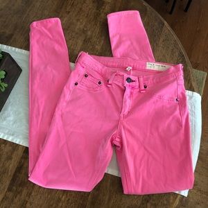 Rag and Bone Hot Pink Jegging Size 26